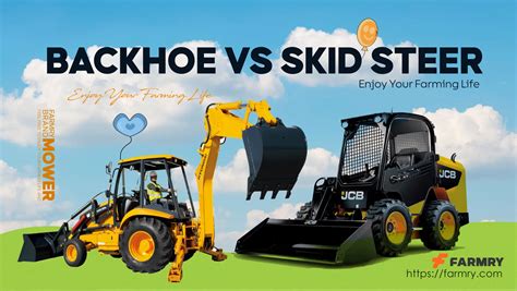 backhoe vs skid steer|tractor begin to skid steer.